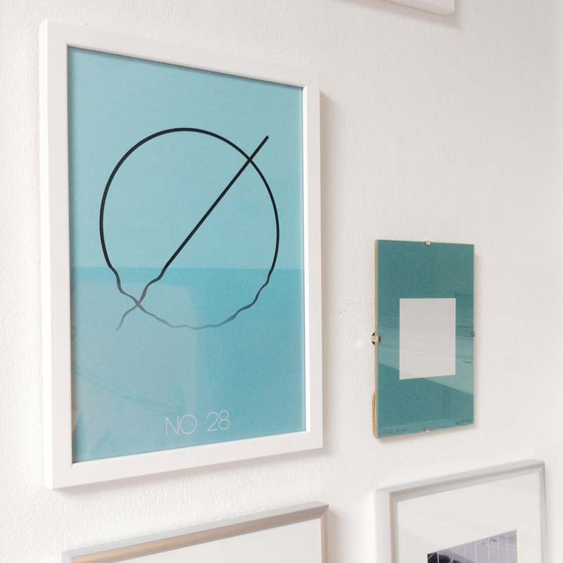 Collaborations-Jakob-Loser-Cover-Hamide-Design-Studio "The Alphabet: Ø" print in frame