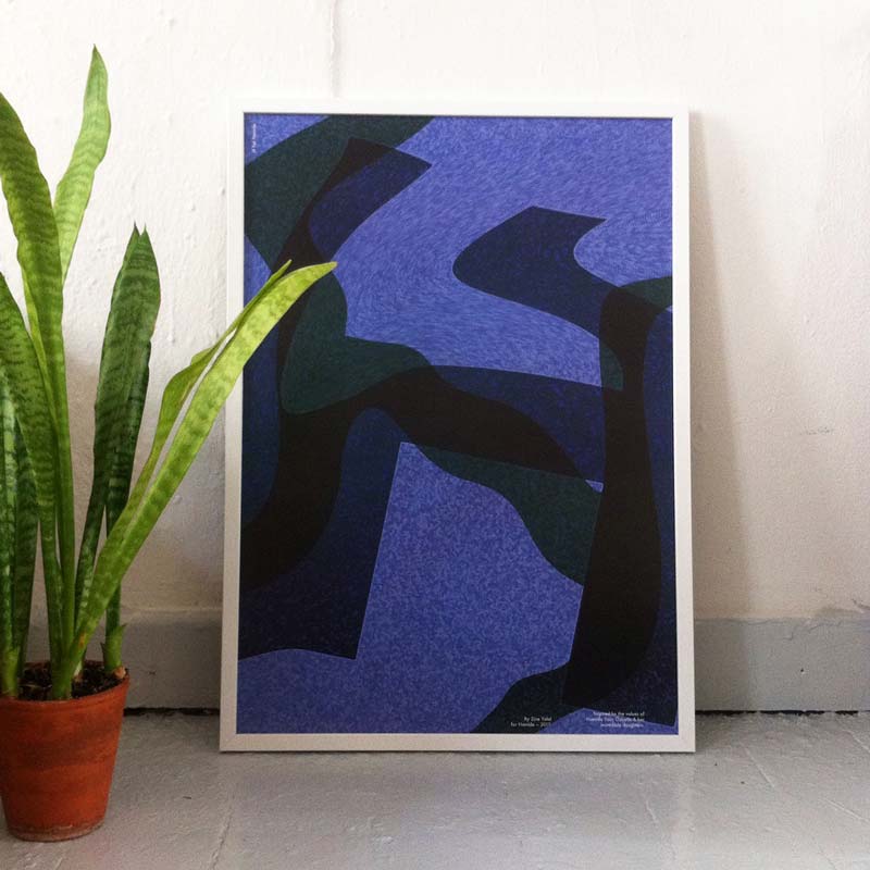 Collaborations-Zine-Yolal-Cover-Hamide-Design-Studio 'H for Hamide: Glitched Layers" print in frame