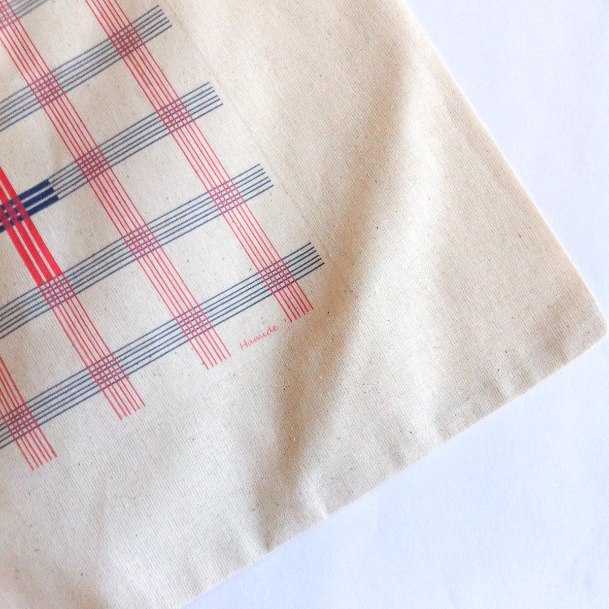 Collections-H-Totebag-Ekose-Detail-Hamide-Design-Studio Detail from "Ekose" totebag