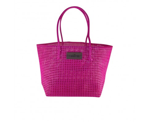 Consultancy-family_magenta-Design-Studio RainTree bag with label