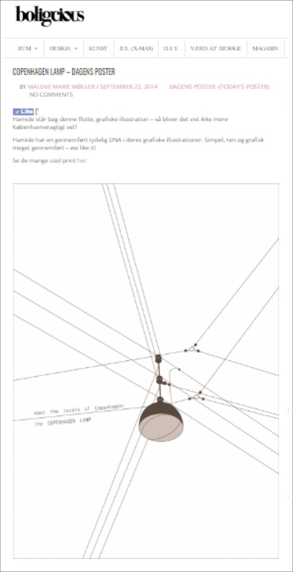 Press-Feature-Copenhagen-Lamp-Boligcious-September-2014-Hamide-Design-Studio