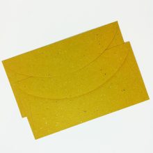 Envelope in yellow organic paper