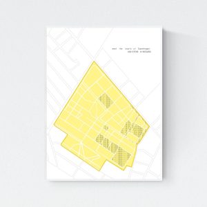 "Meet the Locals of Copenhagen: Assistens Kirkegaard" print in white frame