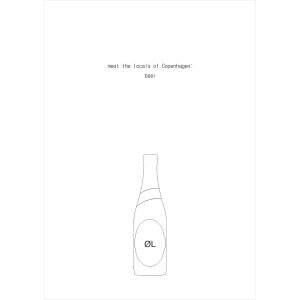 "Meet the Locals of Copenhagen: Beer" print