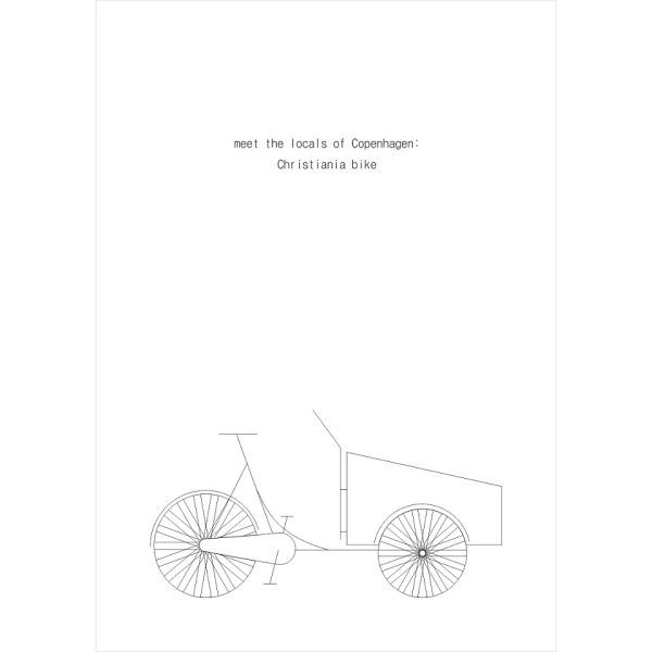 "Meet the Locals of Copenhagen: Christiania Bike" print