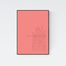 "This is København 2" print in black frame