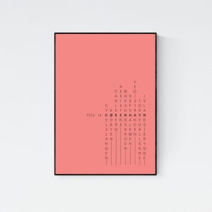 "This is København 2" print in black frame