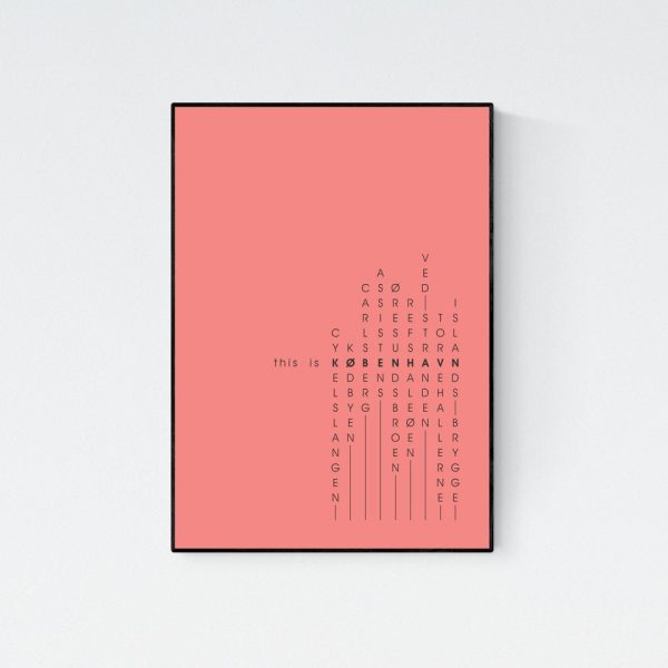 "This is København 2" print in black frame