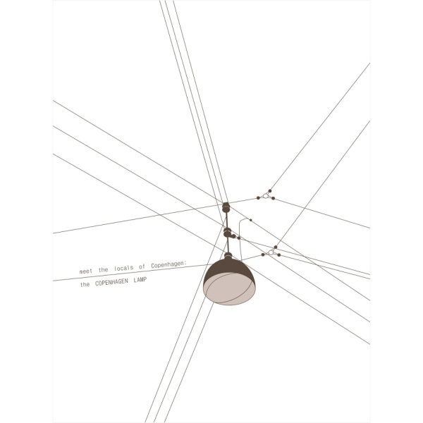 "Meet the Locals of Copenhagen: the Copenhagen Lamp" print