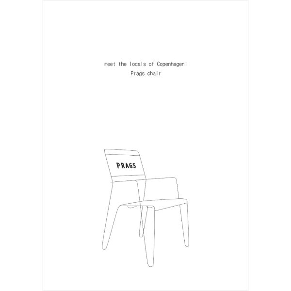 "Meet the Locals of Copenhagen: Prags Chair" print