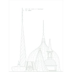 "Meet the Locals of Copenhagen: the Towers" print