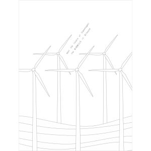 "Meet the Locals of Copenhagen: the Windmills in Øresund" print