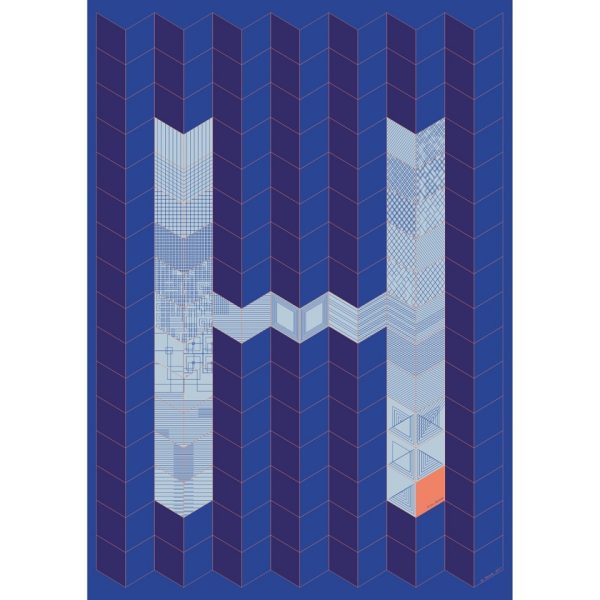 "H for Hamide: Patchwork" print