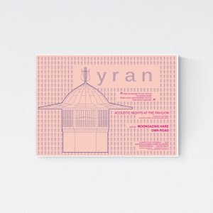 "Lyran #2" print in oak frame