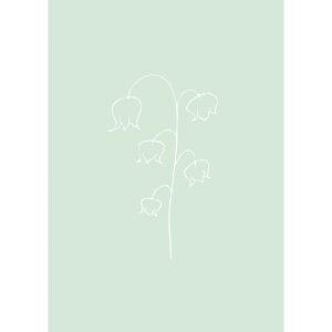 "It Smells Spring: Green Flower" print
