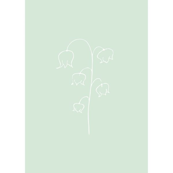 "It Smells Spring: Green Flower" print