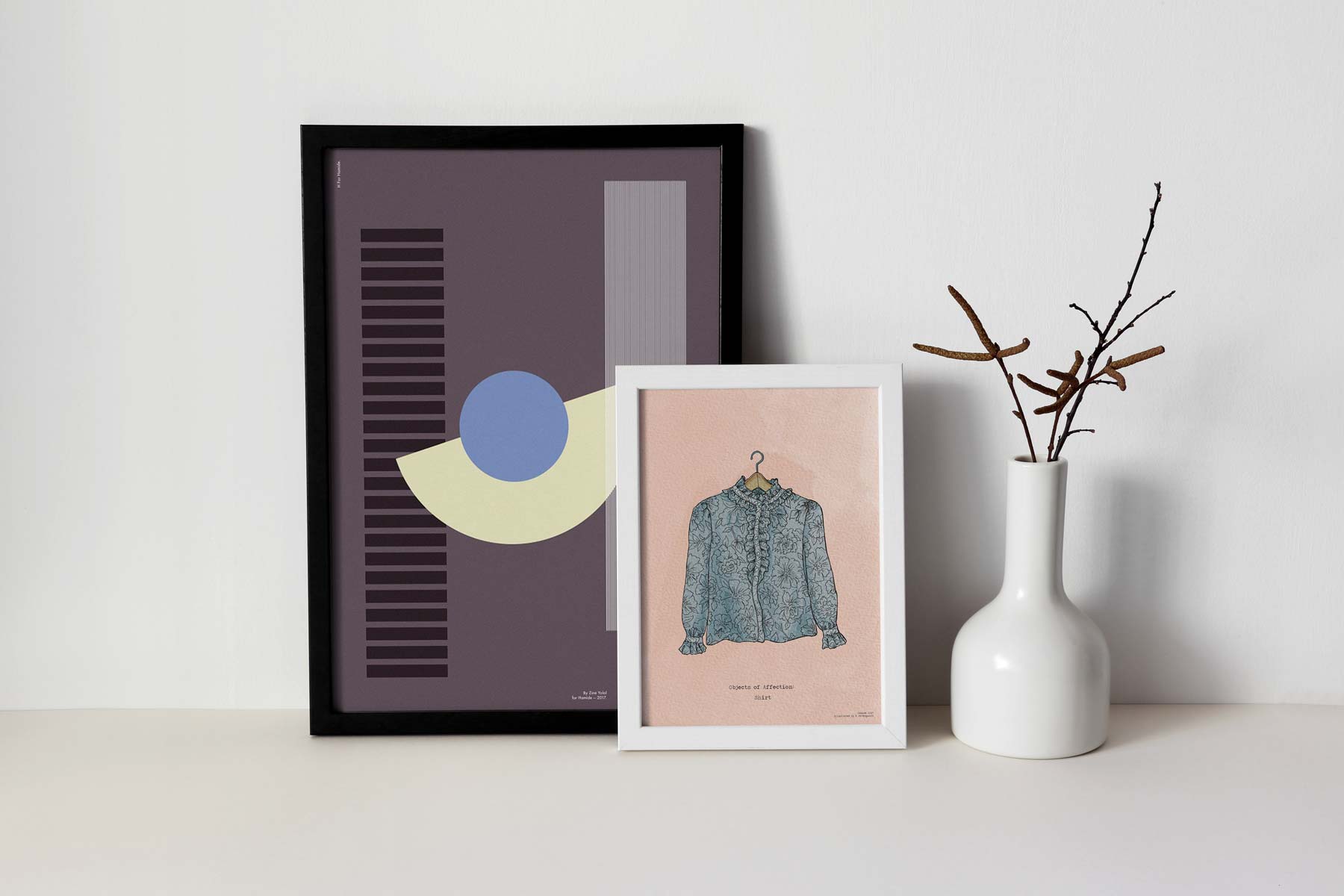 Shop-Prints-Inspiration-Constructive-Shirt-Hamide-Design-Studio Constructive and Shirt prints styled together