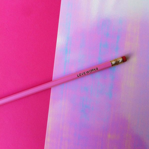 Love works pencil