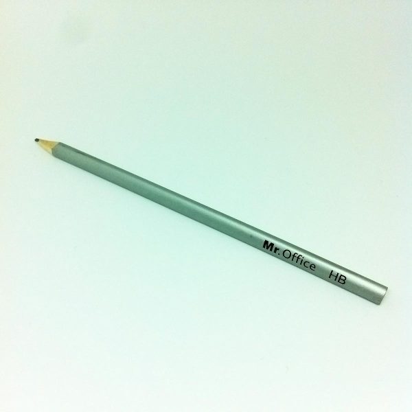 Mr. Office pencil in metallic grey