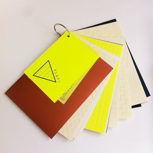 showing the different pages of "Play!" notebook
