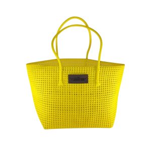 Fair trade, sustainable, and handmade bag by RainTree in magenta color