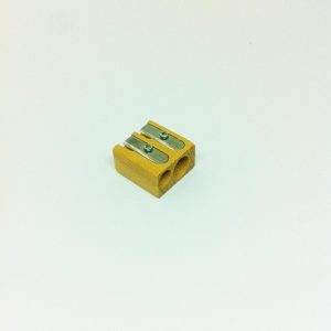 Double pencil sharpener in wood
