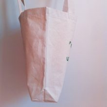 Side view of the Re-Up-Bi-Cycle canvas bag