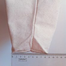 Close-up image showing the width of the Re-Up-Bi-Cycle canvas bag