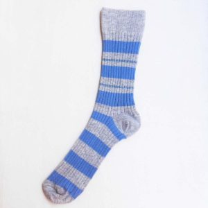 Socks by Penti with blue and grey stripes