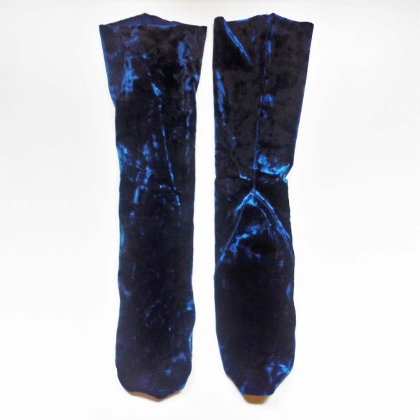 Socks by Penti in midnight blue velvet