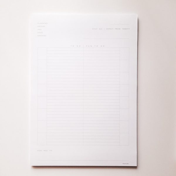 Planner "Planning Dreams and Some Errands"