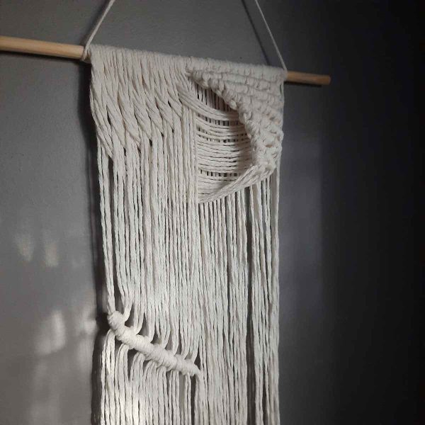 Closer look to the macrame wall hanging
