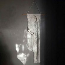 Macrame wall hanging in contemporary design